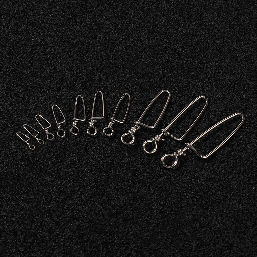 Bộ 50 Móc Nối Câu Cá Bằng Thép Không Gỉ Tiện Dụng