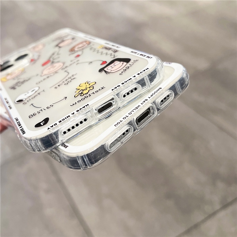 Snoopy Ốp lưng Samsung S22+ S21+ S20+ S20 fe S21 fe S22 Ultra Soft TPU Case Galaxy Note10+ Note20 Ultra Shockproof Phone Cover