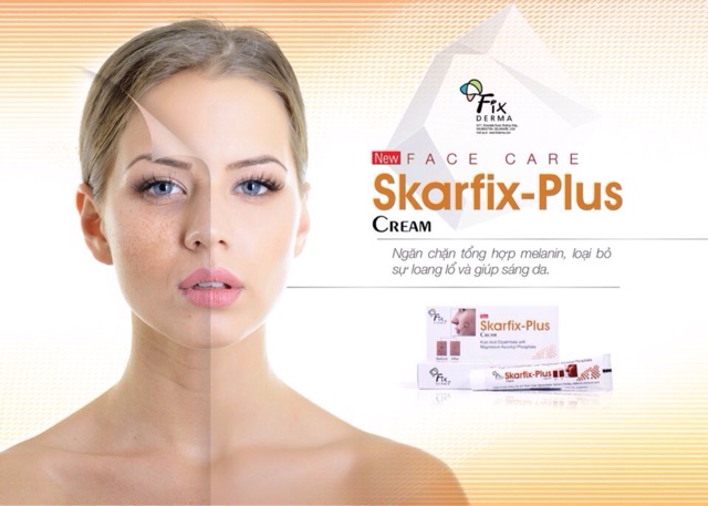 Kem sáng da giảm nám tàn nhang Fixderma Skarfix pkus