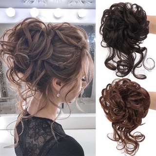 Tóc giả búi xoăn lơi Hàn Quốc dạng cột chun - Mẫu mới nhất