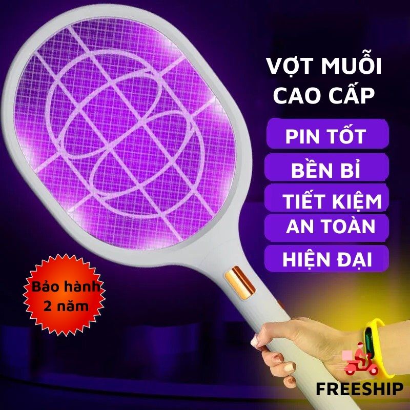 Đèn Bắt Muỗi Vợt Muỗi Kết Hợp 2 In 1 Chống Giật An Toàn NOBITA OFFICIAL