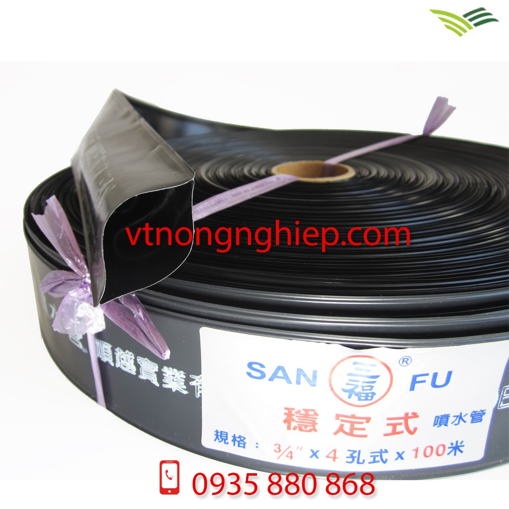 Ống tưới Sanfu phi 27mm, tưới phun mưa