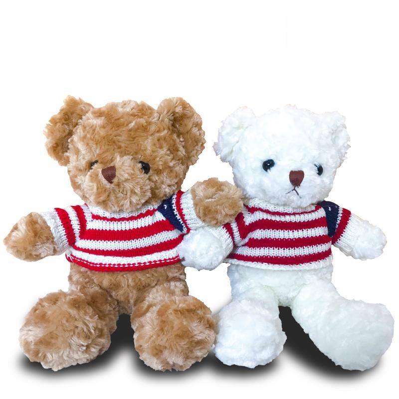 [ Mua ngay nhận ưu đãi của TINI ] Gấu Bông Teddy Áo Len Cờ Mỹ 40cm Chất Liệu Lông Xoắn Cao Cấp - Kagonk