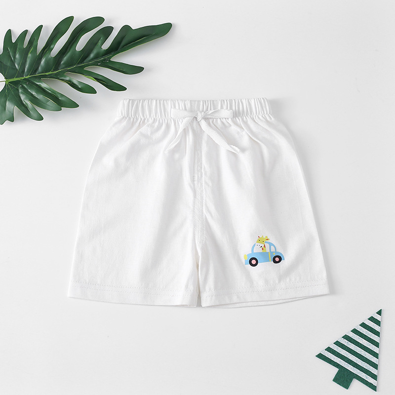 Quần Short Cotton Mềm Mại Thoải Mái Cho Bé 80-120cm Kiểu Hàn Quốc