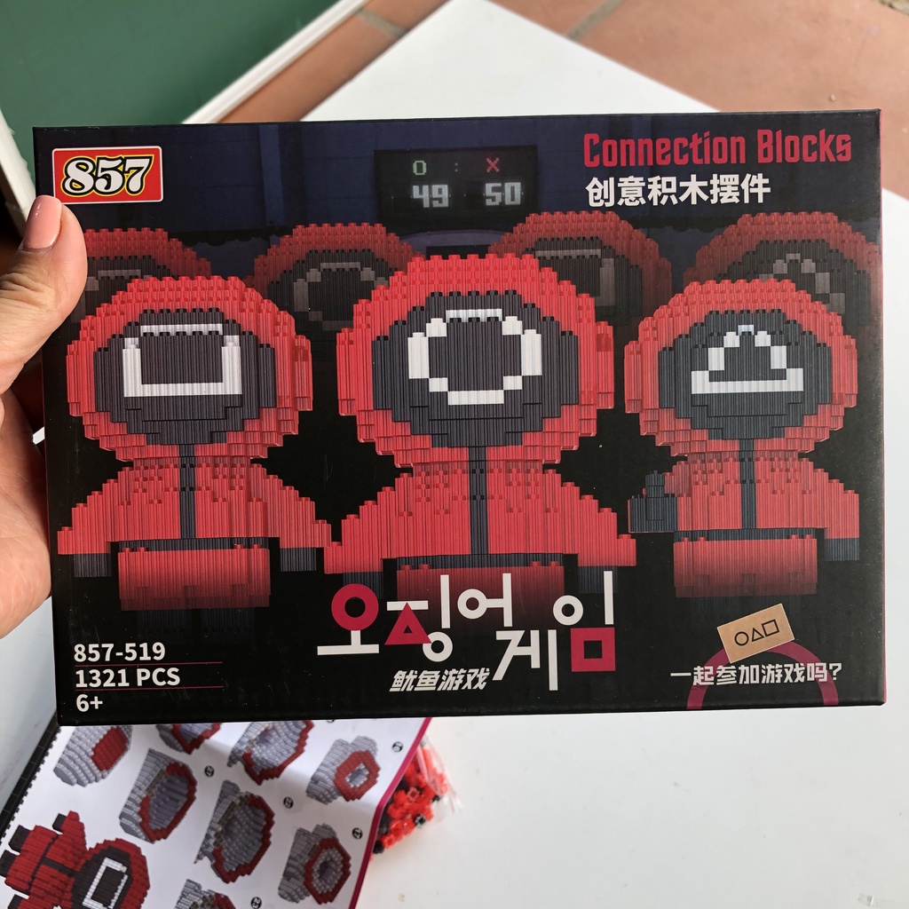 Bộ xếp hình lắp ráp Trò chơi con mực - Lego đồ chơi lính gác Squid Game 2021 - Vuongquoclego