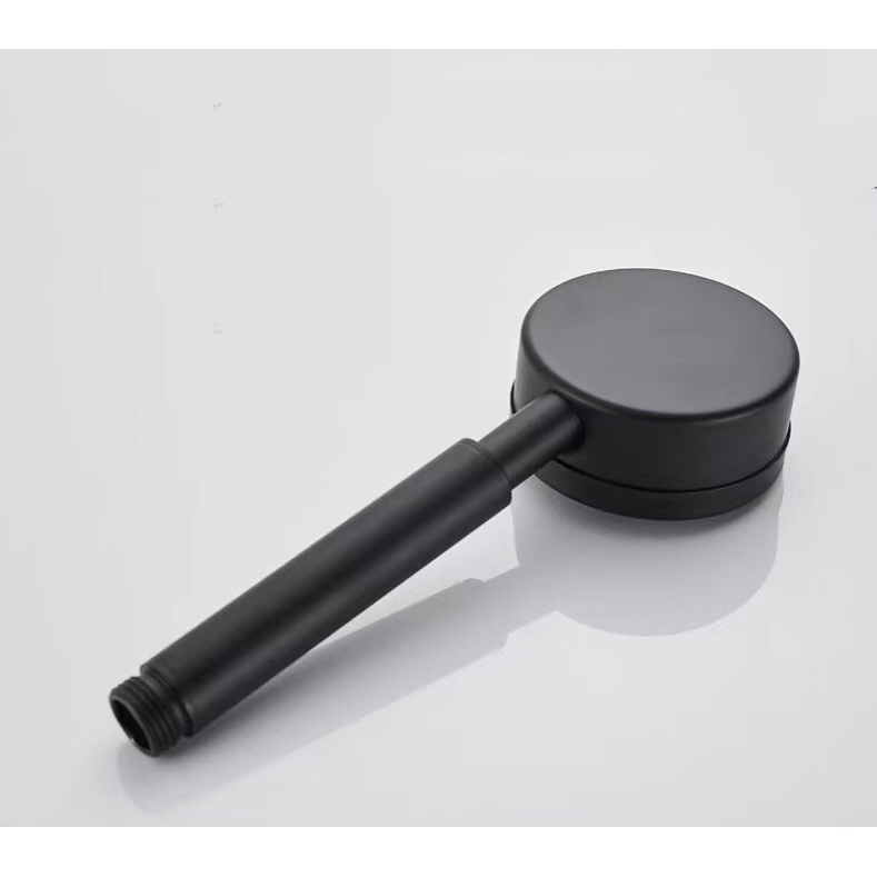 Bộ tay sen nóng lạnh inox 304 sơn tĩnh điện Đen thiết kế đơn giản tia nước xoáy tháp
