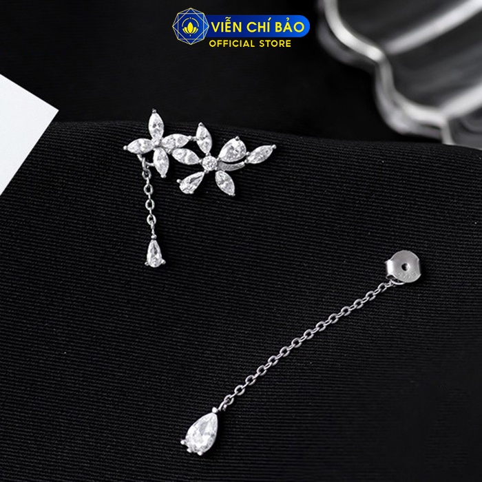 Bông tai bạc nữ Hoa Anh Đào chất liệu bạc 925 thời trang phụ kiện trang sức nữ thương hiệu Viễn Chí Bảo B000024