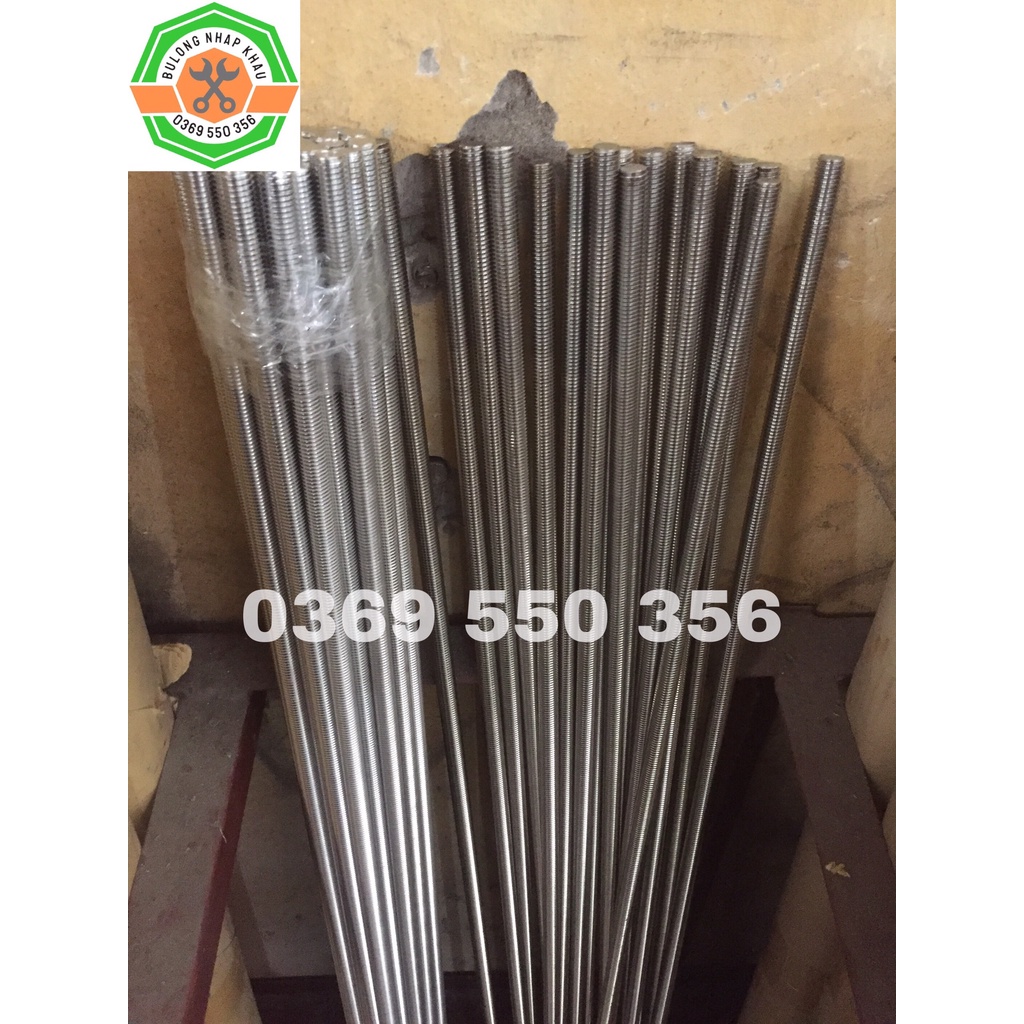 Thanh ren,ty ren inox M14-M18,inox 201,304