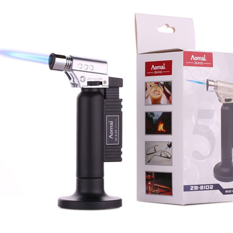 Đầu Khò Gas Cầm Tay Mini Aomai ZB8102 Có Chỉnh Nhiệt Độ Đạt Mức Nhiệt Độ Cao Nhất 1300 Độ C.