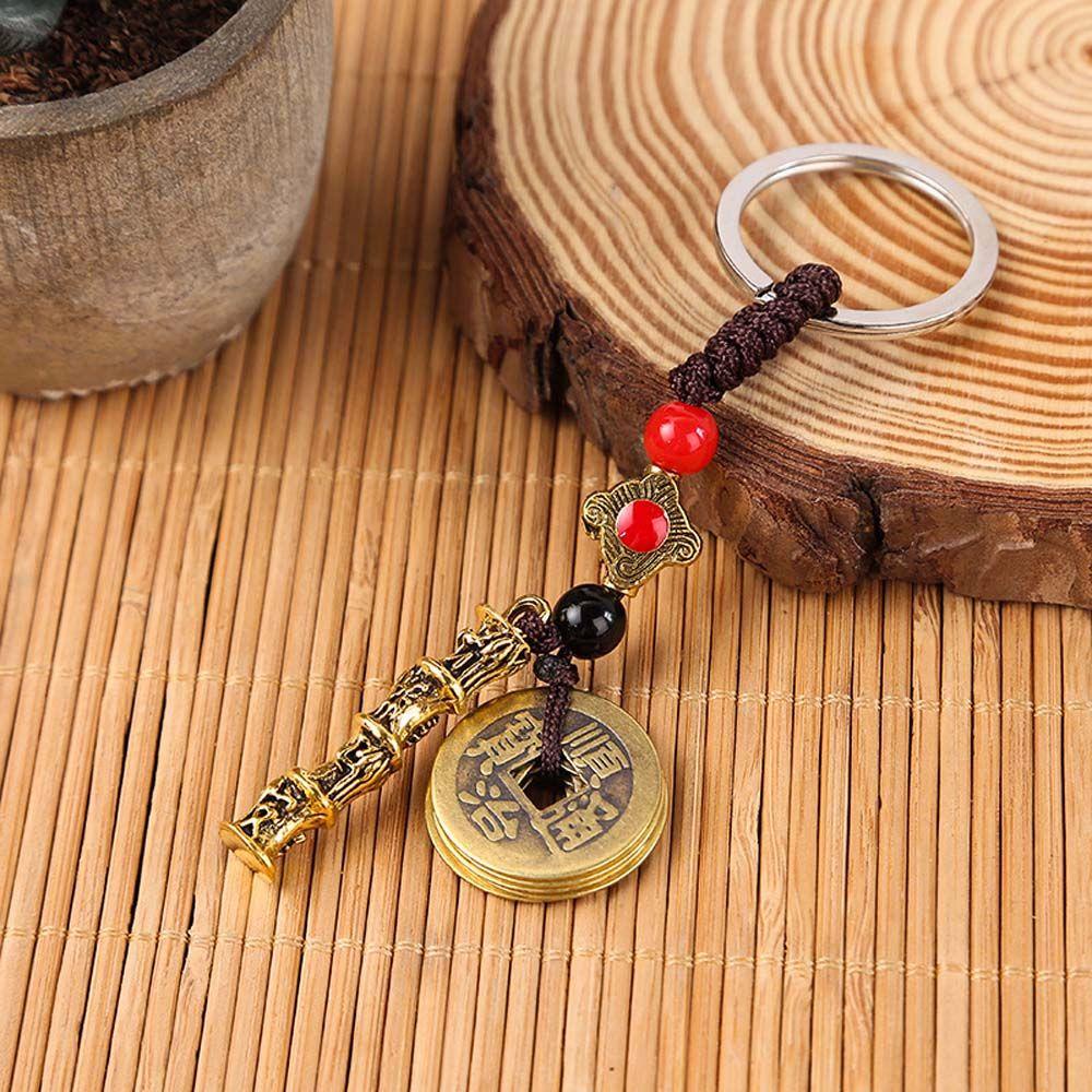 Móc Chìa Khóa Xe Hơi May Mắn Bằng Đồng Thau