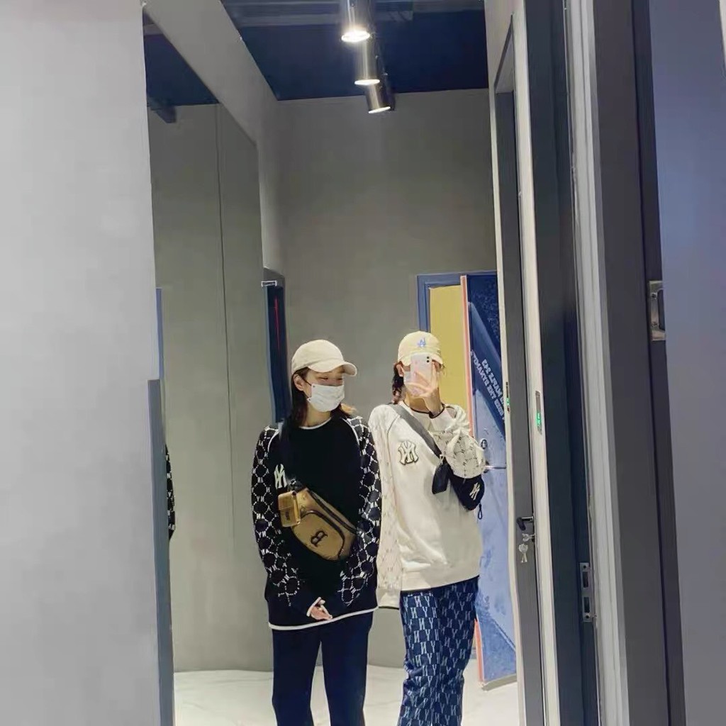 Áo thun dài tay nỉ da cá MLB MONOGRAM BACK BIG LOGO OVERFIT SWEATSHIRT NEW YORK YANKEES UNISEX FREESIZE 2 SIZE M-L