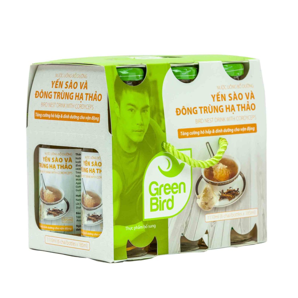 Nước yến sào chưng đông trùng hạ thảo bổ dưỡng - lốc 6 chai - nước yến giá rẻ nhất shopee- nhãn hiệu Nutrinest | BigBuy360 - bigbuy360.vn