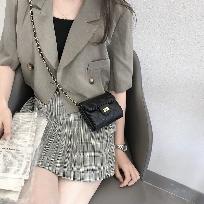 Túi đeo chéo mini dây xích thời trang Hàn Quốc cho nữ