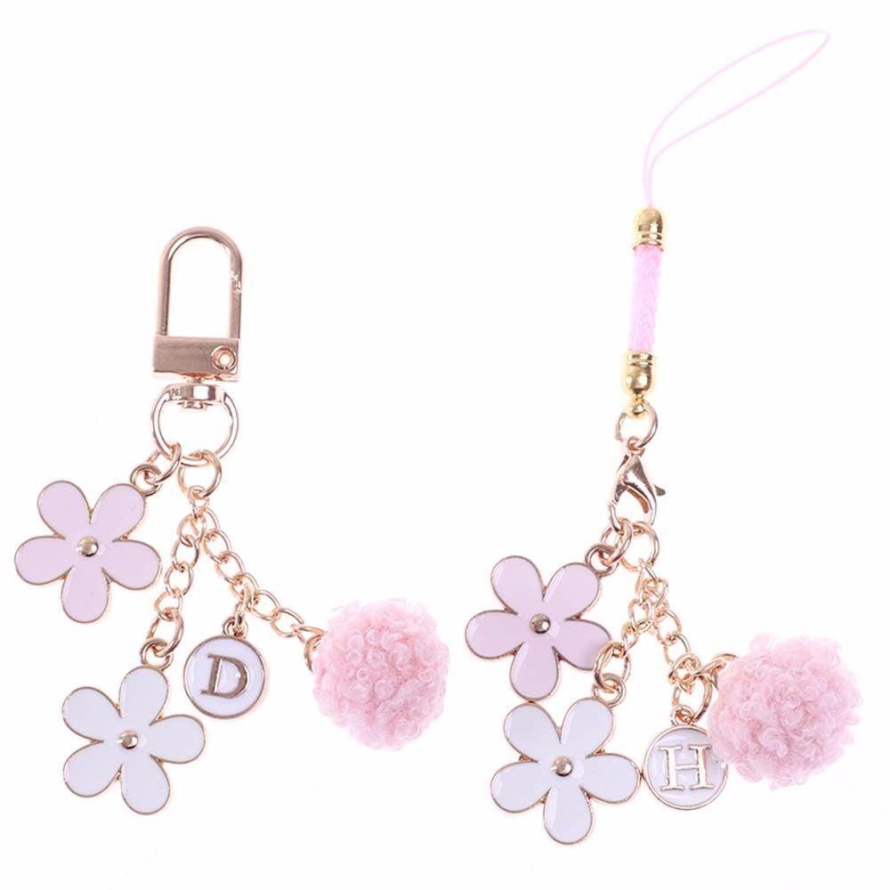 Móc Điện Thoại Bằng Kim Loại Họa Tiết Hoa Và Chữ Kèm Dây Đeo Hiệu Balenciages Thời Trang Cho Nữ