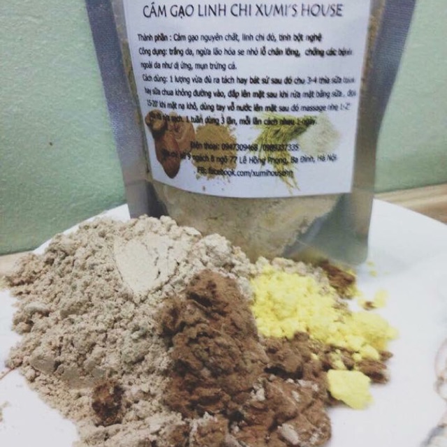 Cám gạo linh chi