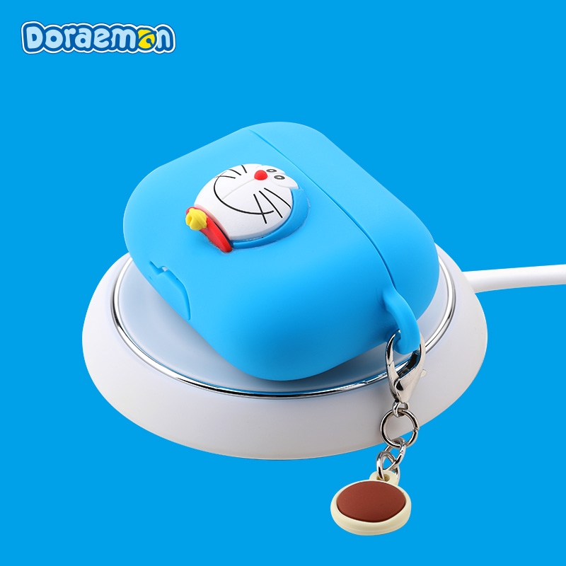 Vỏ Bảo Vệ Hộp Đựng Tai Nghe Airpods Hình Doraemon 3d Đáng Yêu