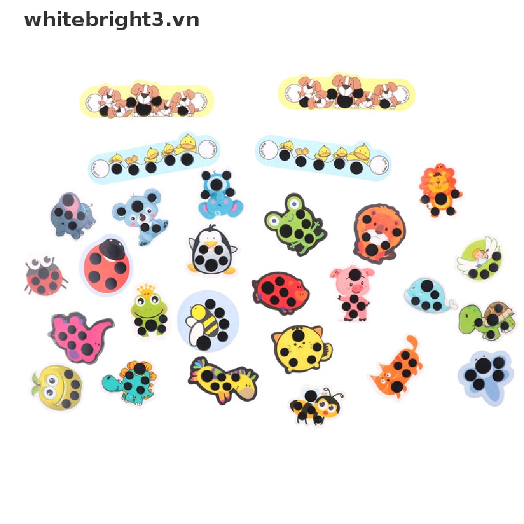 Set 4 Miếng Dán Nhiệt Kế Đo Nhiệt Độ Cơ Thể An Toàn Cho Bé