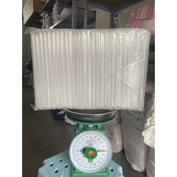 ❌GIÁ SỈ❌ Ống hút TRÂN CHÂU 2 màu TRẮNG trong và ĐEN bọc màng gói 500g