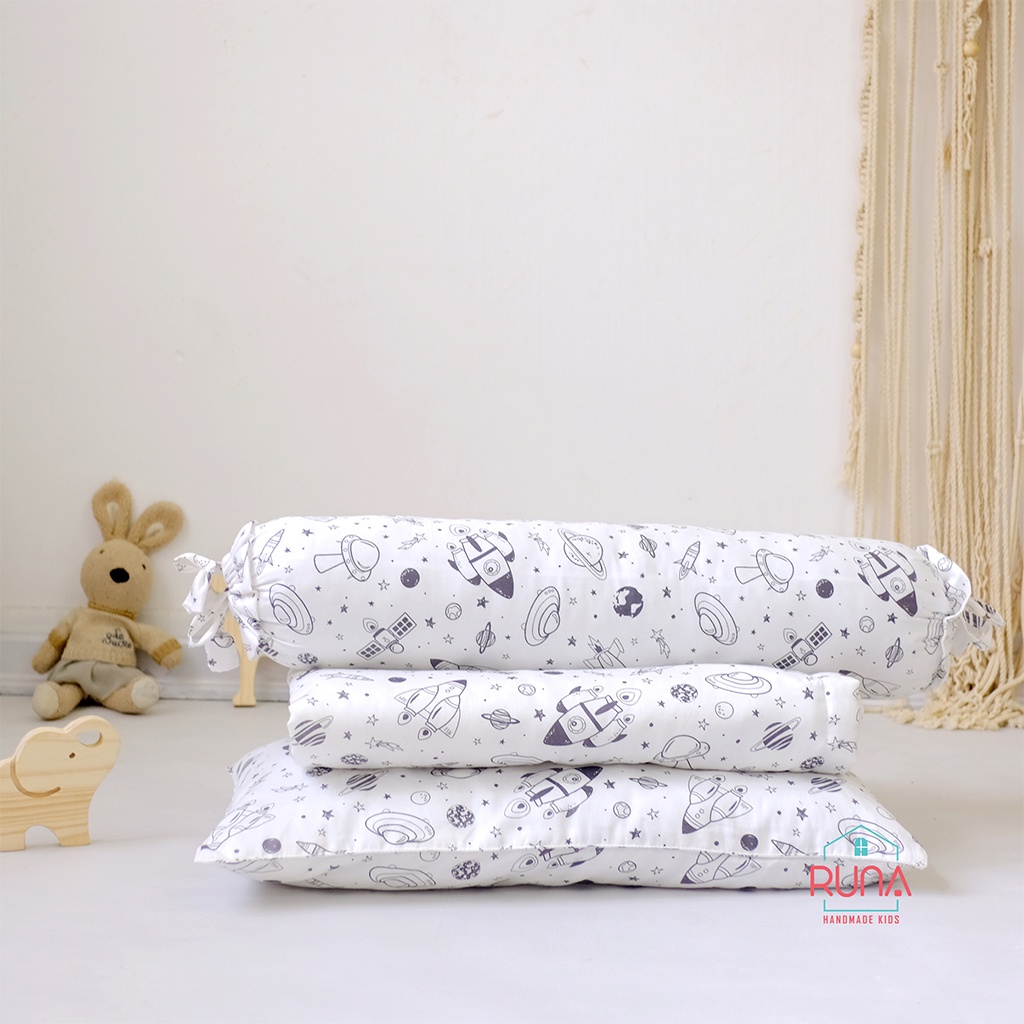 Combo chăn gối đi học cho bé Mẫu Giáo Runa Kids chất liệu cotton Hàn 100% cao cấp thoáng mát an toàn cho làn da của bé