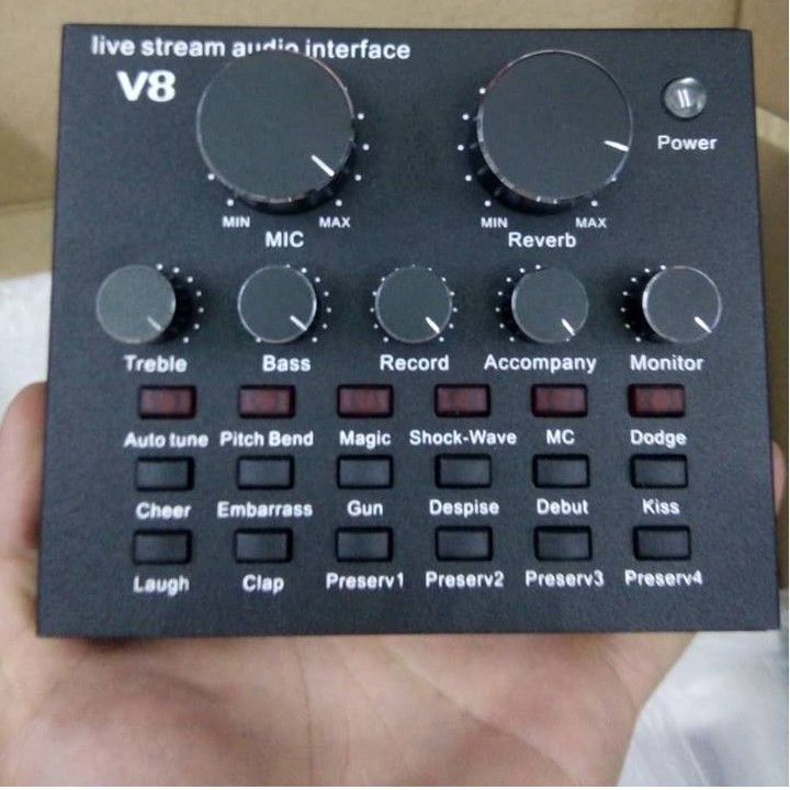 Sound card V8 Bản tiếng Anh có Autotune