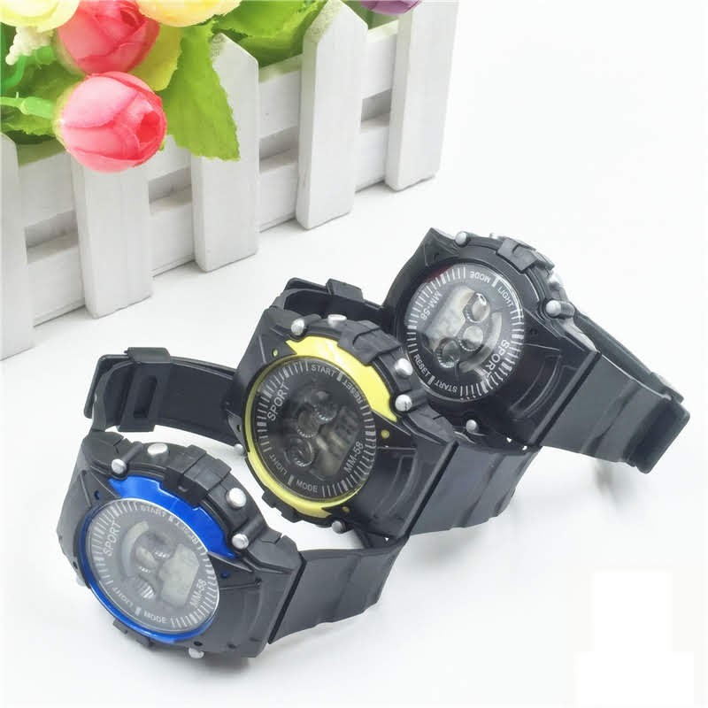 [Giá sỉ - Có clip thật] - Đồng hồ điện tử trẻ em MM-58 Black - Đồng hồ thể thao chống nước màu đen | BigBuy360 - bigbuy360.vn