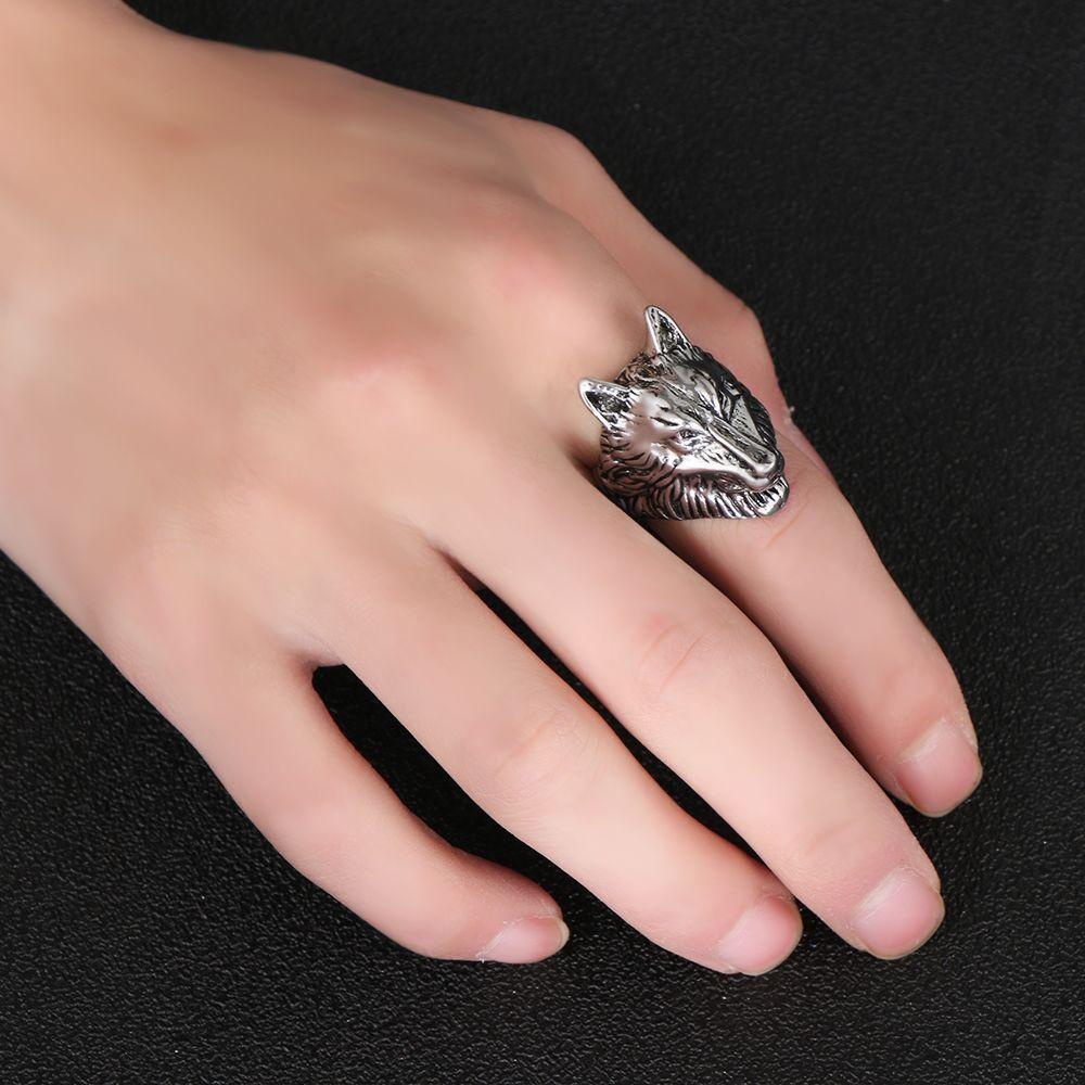 Nhẫn Thép Không Gỉ Phong Cách Gothic Punk Cho Nam