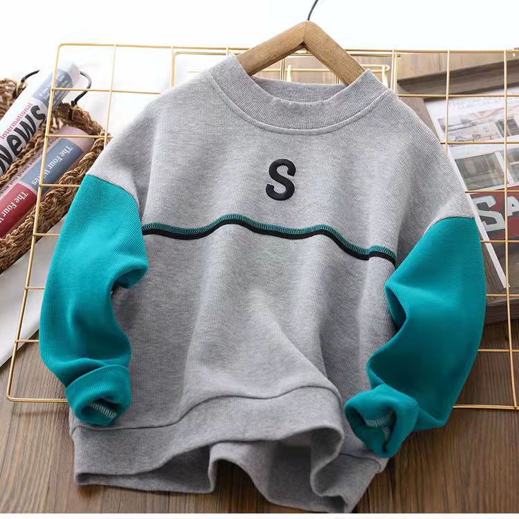 Áo thun tay dài phong cách Hàn Quốc thời trang xuân thu mới năng động cho bé