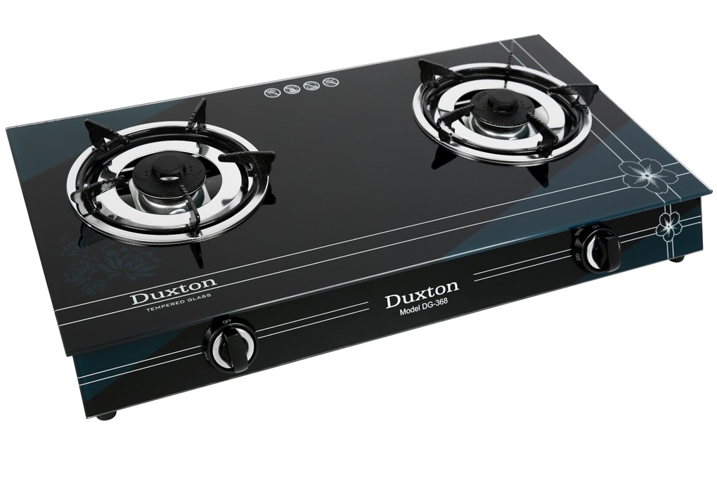 Bếp gas đôi Duxton DG-368+ Mặt bếp bằng kính cường lực cao cấp, clửa Magneto tạo