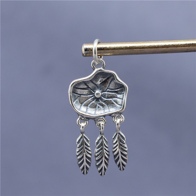 [SIÊU RẺ] Charm bạc lá sen cực xinh - bạc loại 1 siêu đẹp PH204