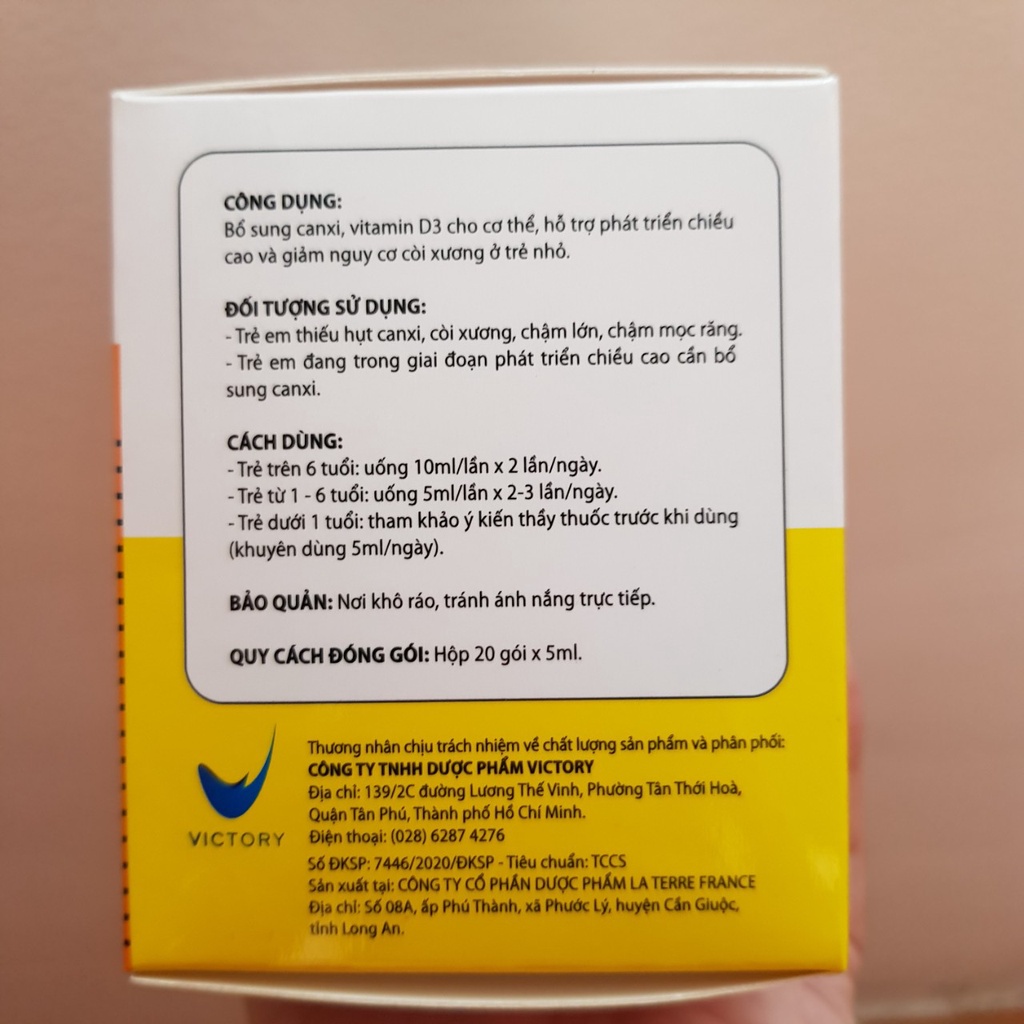 Siro Canxi từ Tảo  Aquababy Cho Bé phát triển chiều cao và thể chất - Hộp 20 gói x 5ml - Aquamin F nhập khẩu Anh Quốc