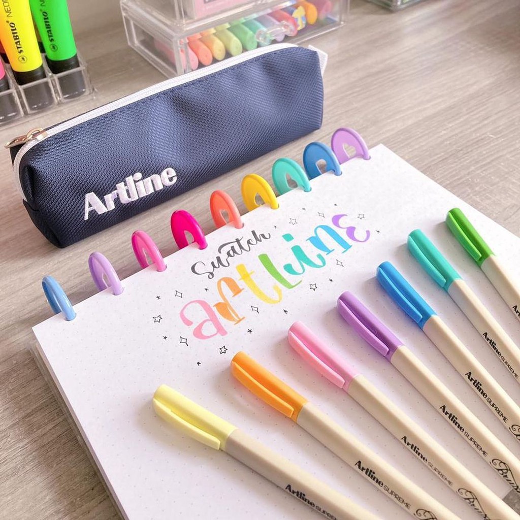 Bút cọ vẽ Brush Supreme Artline EPFS-F màu mới
