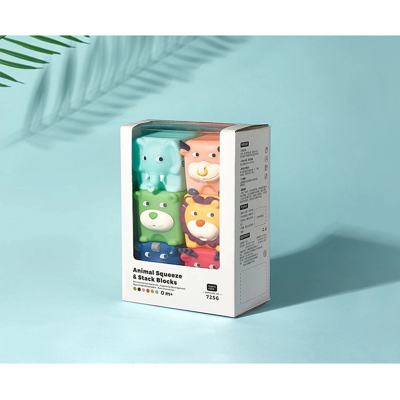 Đồ chơi xếp hình thú cưng Babycare BC7256B hình khối phát triển vận động cho bé
