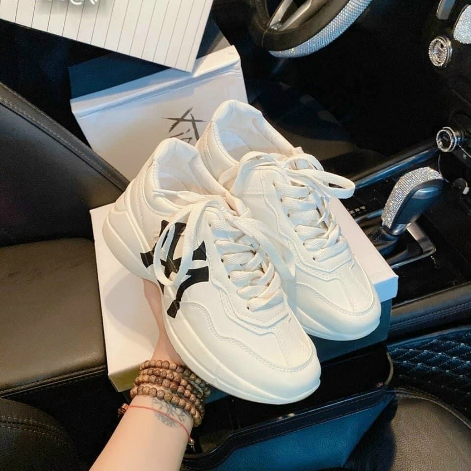 FREE SHIP 50K Giày thể thao độn đế nữ , giày sneaker nữ đế độn in chữ 3 màu siêu đẹp 110