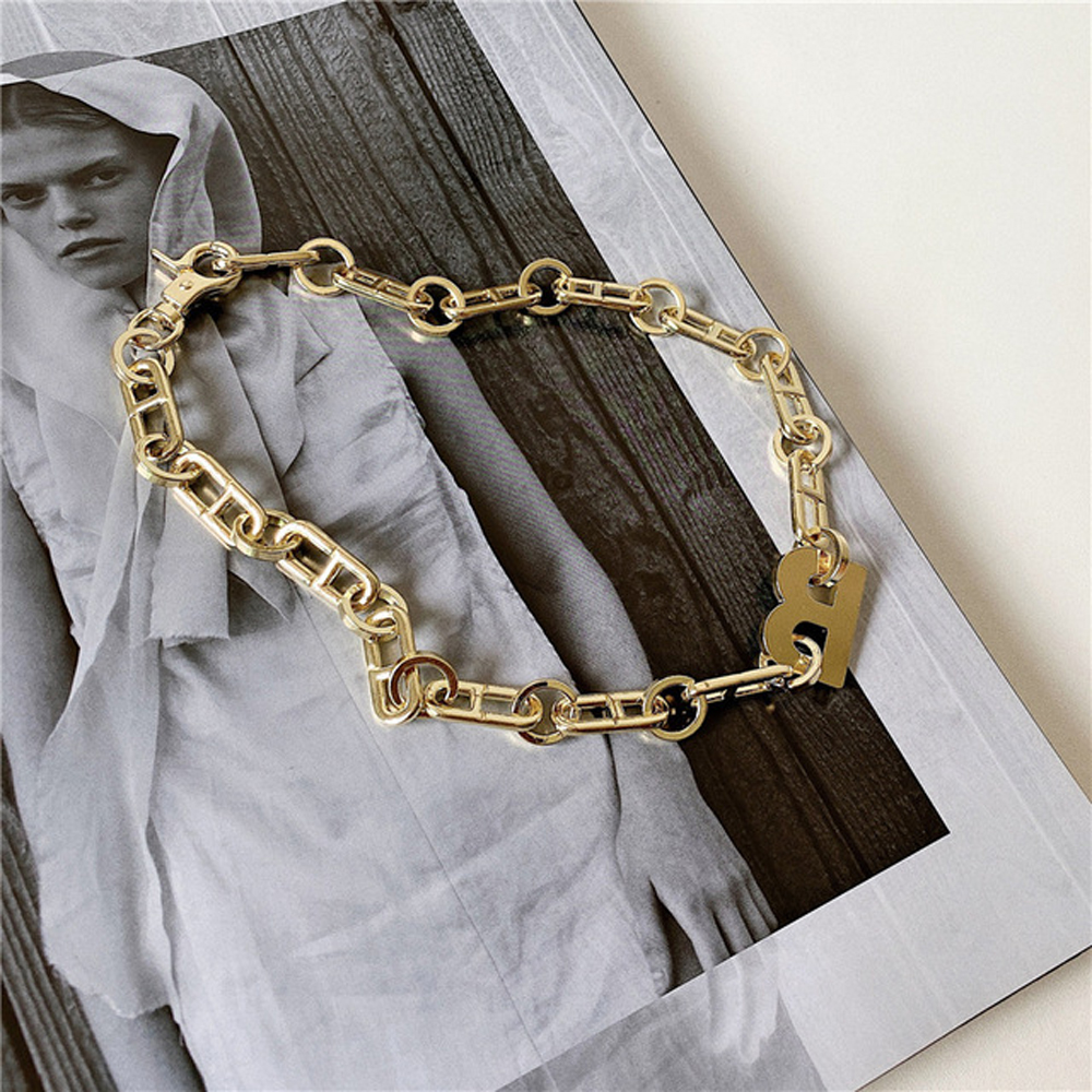 Vòng cổ choker mặt chữ B thời trang cá tính dành cho nữ