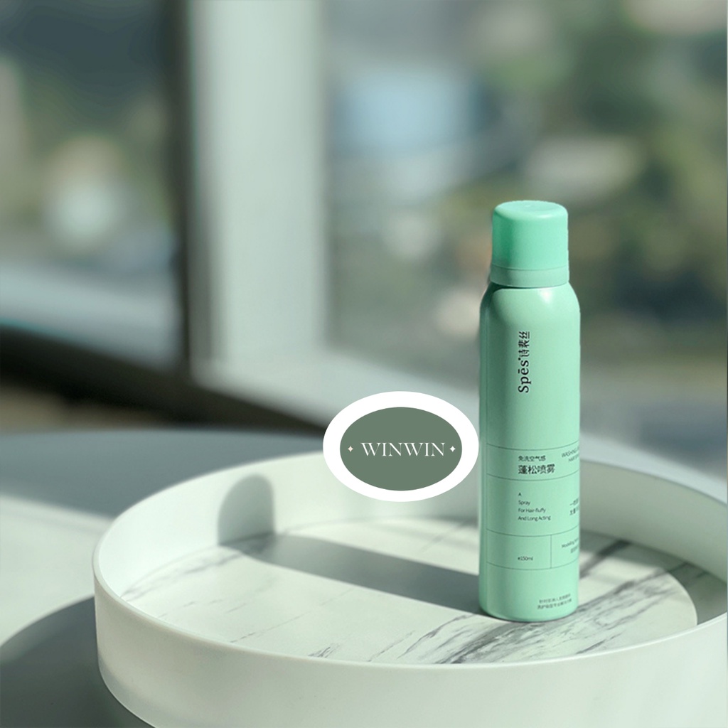 Chai xịt dầu gội khô SPES  giúp tóc hết bết dính, bồng bềnh tức thì SPES chính hãng 3 tầng hương