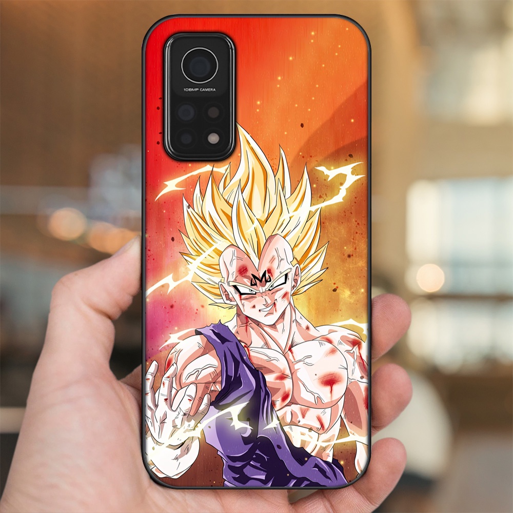 Ốp lưng Xiaomi Mi 10T Pro 5G viền đen in hình Vegeta Dragon Ball