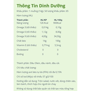 (Date mới) Dầu ăn happi koki 5L