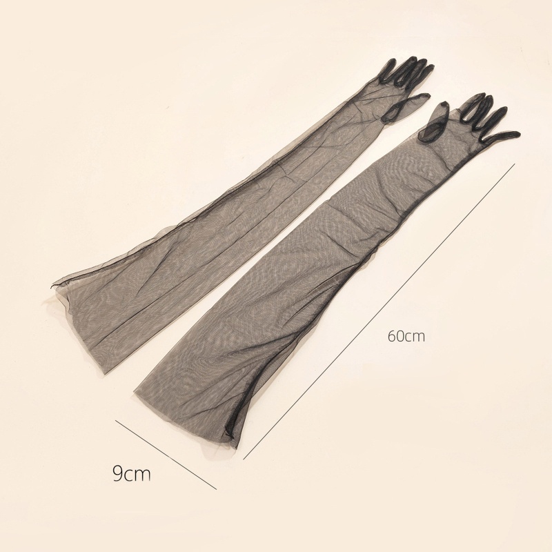 Găng Tay Dài Trong Suốt Co Giãn Tốt Thời Trang Mùa Thu