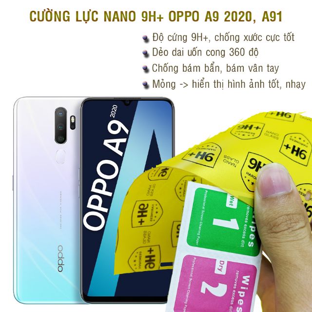 Dán cường lực nano dẻo Oppo A9 2020, Oppo A91