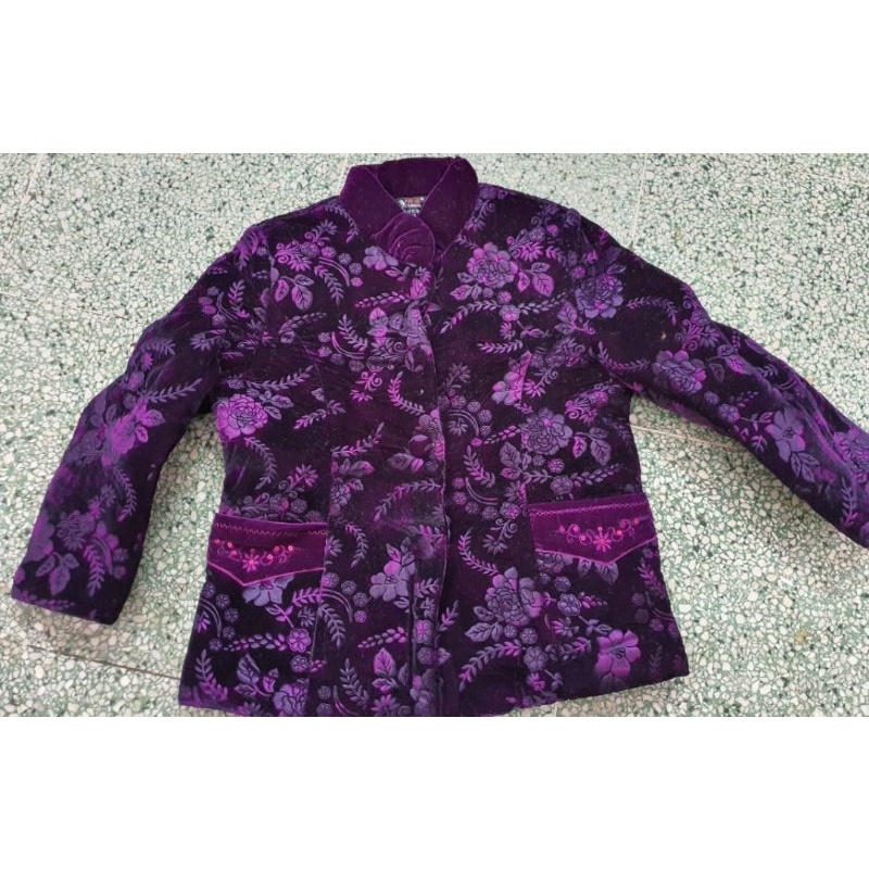 Áo bông nhung 3D bà già