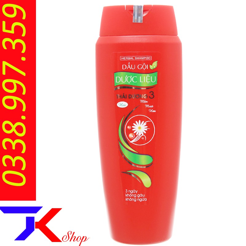 Dầu gội đầu dược liệu Thái Dương 3 trị gàu 200ml