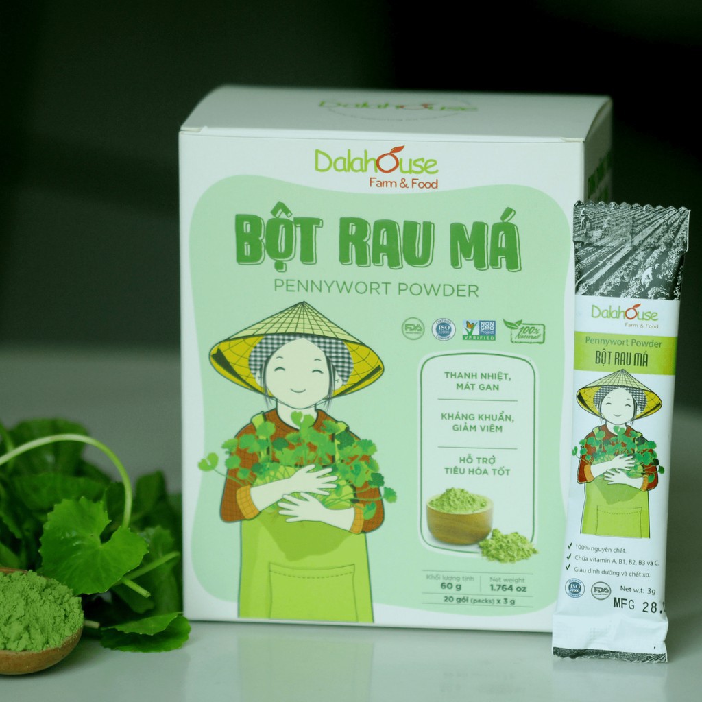 [ Giá siêu rẻ ] BỘT RAU MÁ NGUYÊN CHẤT - HỘP 60gr