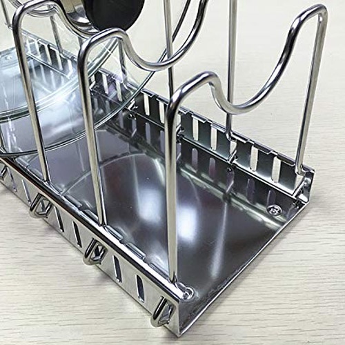 Kệ gác vung nồi chảo thớt 26cmx14cm inox 304 dày sáng Hàng chuẩn nội địa Trung