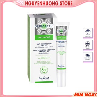 Gel Chấm Mụn Farmona Dermacos Anti Acne Imperfection Spot Gel , Kem giảm Mụn, Chứa Bùn Hoạt Tính - NguyenHuong Store