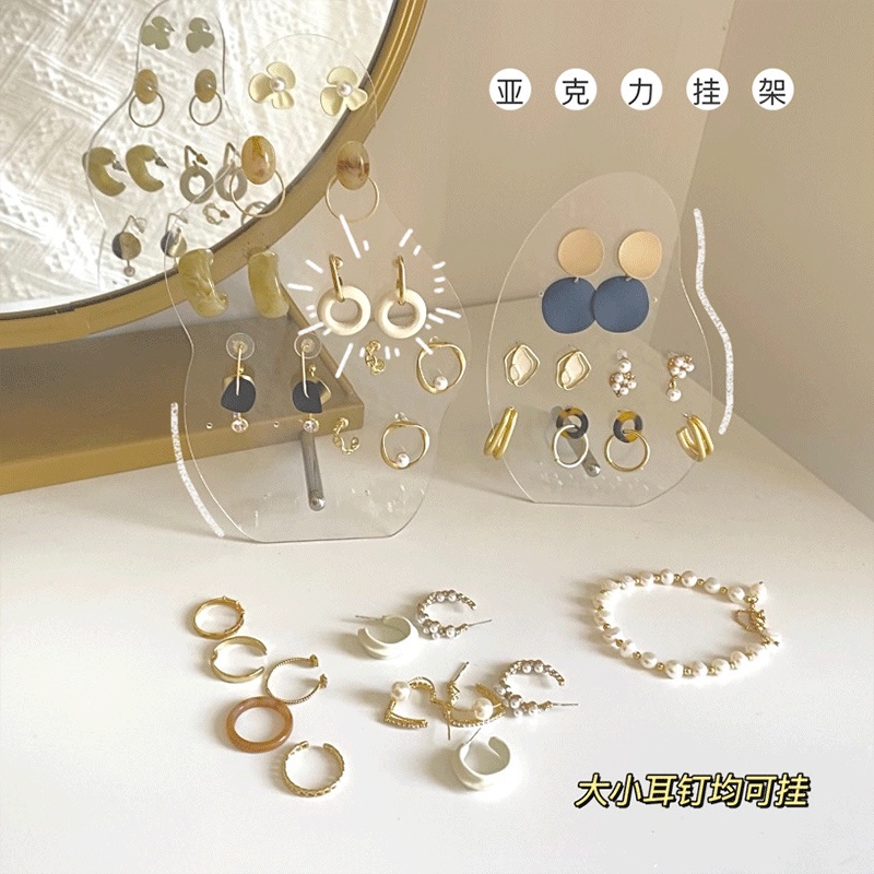 Giá đỡ trưng bày bông tai để bàn bằng acrylic tiện dụng