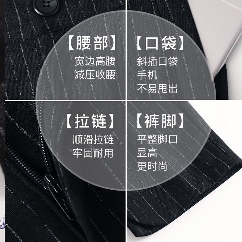 Quần Dài Lưng Cao Dáng Rộng Màu Đen Thời Trang Xuân Thu Cho Nữ | BigBuy360 - bigbuy360.vn