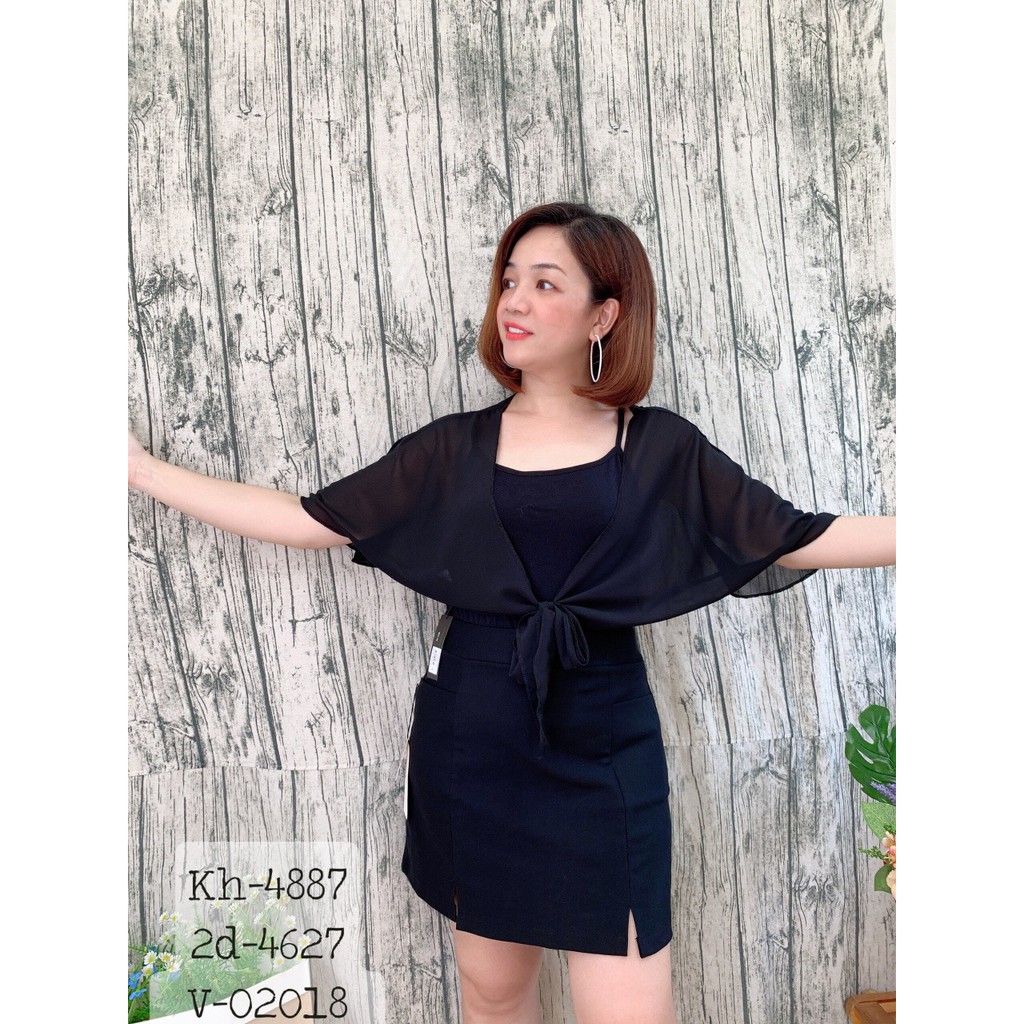 4887 - Da/Trắng/Đen - Khoác BIGSIZE Voan | BigBuy360 - bigbuy360.vn
