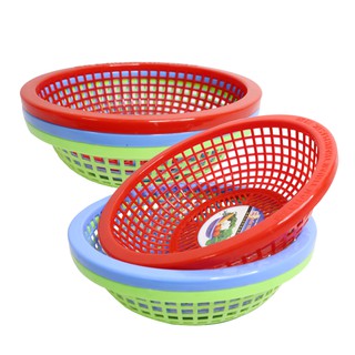 Combo 6 Rổ nhựa tròn 23cm Chấn Thuận Thành đựng đồ đạc, đựng thực phẩm rau củ đa năng tiện lợi RC2320-6 (nhiều màu)