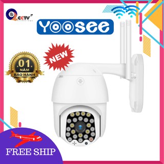 Camera wifi ngoài trời YOOSEE D26S PTZ 2.0Mp, hình ảnh Full HD xoay 360 độ, âm thanh 2 chiều, giá rẻ