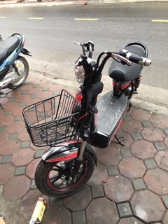 Giỏ xe đạp điện giỏ sắt, giỏ mây